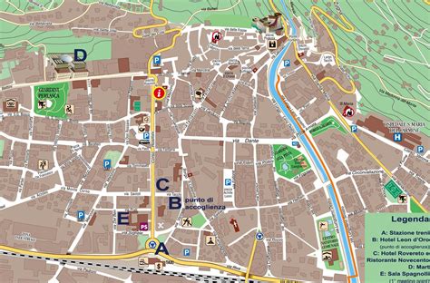 Map Of Rovereto Italy