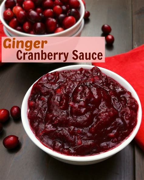 Ginger Cranberry Sauce Cranberry Recipe Roundup Teaspoon Of Spice