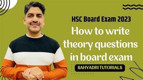 How To Write Theory Questions In Board Exam Hsc Board Exam