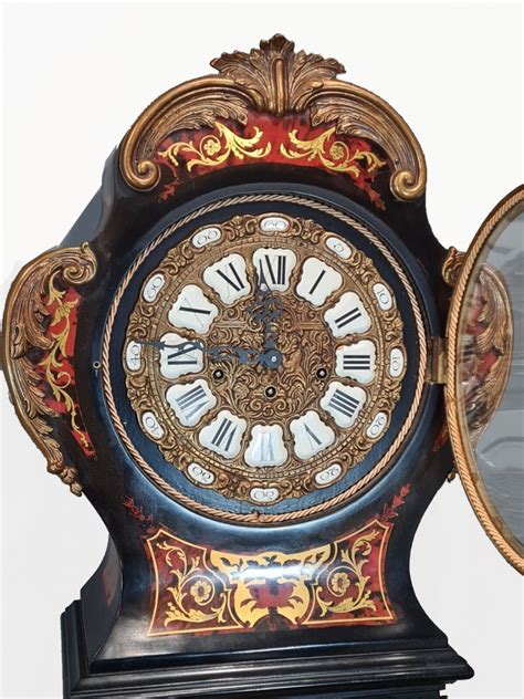 Boulle Clock Longcase Grandfather French Inlay Westminster Chimes