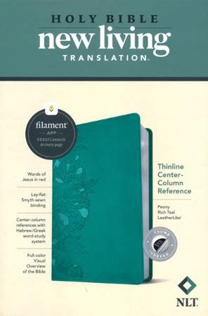 NLT Thinline Center Column Reference Bible Filament Enabled Edition