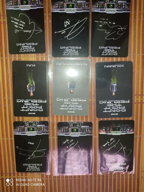 Exo Don T Fight The Feeling Dftf Official Photocard Hobbies Toys