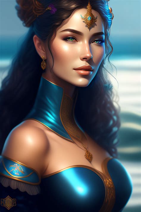 Lexica Portrait Of A Beautiful Woman Surrounded By Water Portrait Of