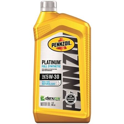 Pennzoil Platinum Full Synthetic 5W-30 : Target