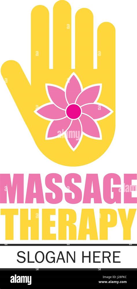 Massage Therapy Logo With Text Space For Your Slogan Tagline Vector Illustration Stock Vector