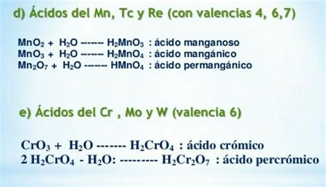 Formulacion De Sulfito Acido Manganoso Brainly Lat