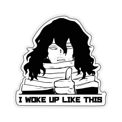 Sleepy Aizawa Eraserhead Sticker My Hero Academia Funny Sticker Boku