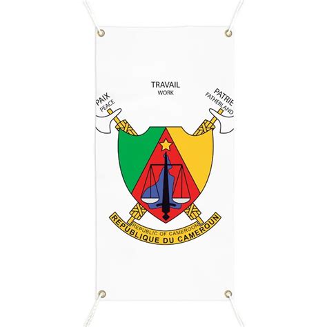 Cameroon Coat of Arms Banner by w2arts