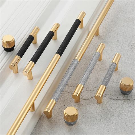 Nordic Light Luxury Gold Kitchen Furniture Cabinet Handles For