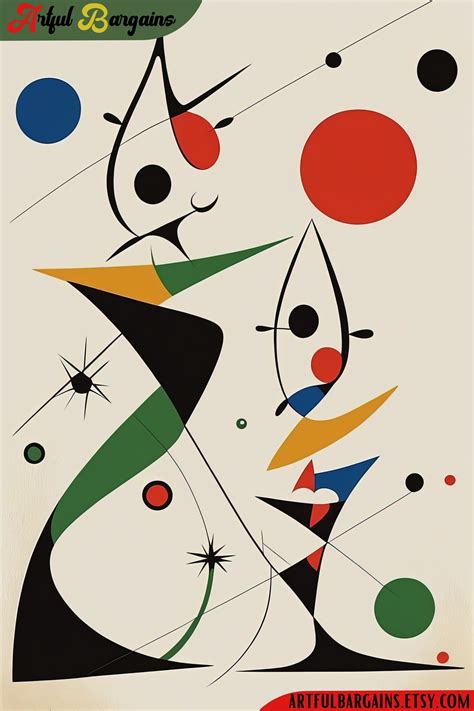 Joan Miro Art Print, Miro Poster, Miro Inspired Printable Wall Art ...