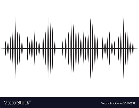 Music sound waves Royalty Free Vector Image - VectorStock