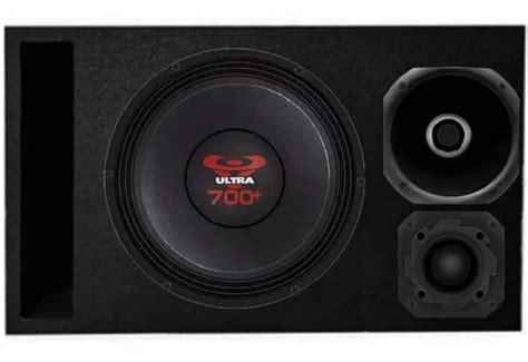 Caixa Trio Ultravox 700 Wrms Som Completa Driver Tweeter Mdf