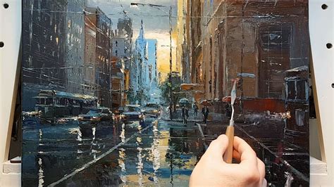 10+ Palette Knife Painting City References - PAINTSWI