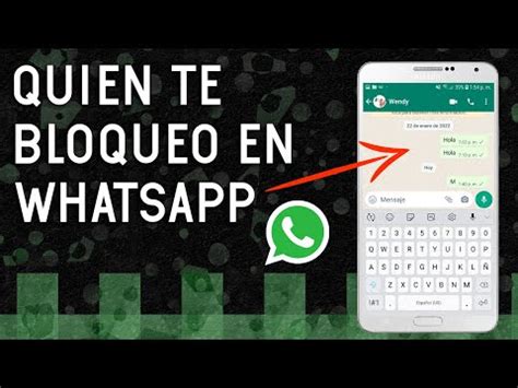 Como Saber Si Te Bloquearon En WhatsApp TRUCO YouTube