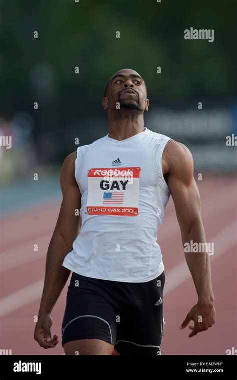 Tyson Gay USA Winner Competing In The Meters At The Reebok Grand Prix Meters At