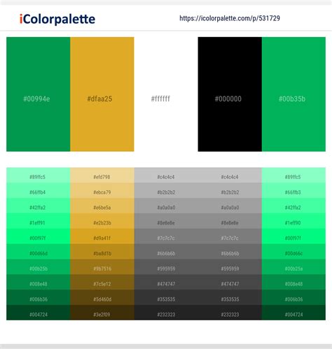 Green Haze Golden Grass White Black Jade Color Scheme