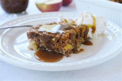 Apple Cake with Caramel Sauce| Recipe from Leigh Anne Wilkes