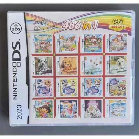 486 Games In 1 NDS Game Pack Card Super Combo Cartridge For Nintendo DS