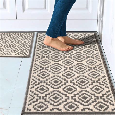 Foundry Select Sofihas Kitchen Rugs Non Slip 2 Piece Washable Kitchen ...