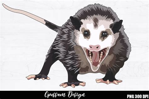 Possum Clipart And Patterns By Ayelet Keshet Art TheHungryJPEG Clip