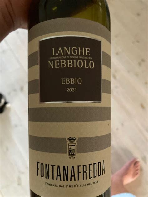 Fontanafredda Langhe Nebbiolo Ebbio Italy Piedmont Langhe