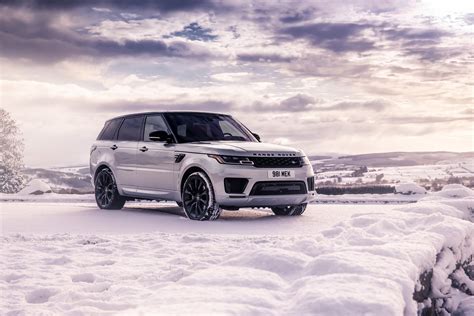 4K Range Rover Sport HST Land Rover White SUV Snow HD Wallpaper