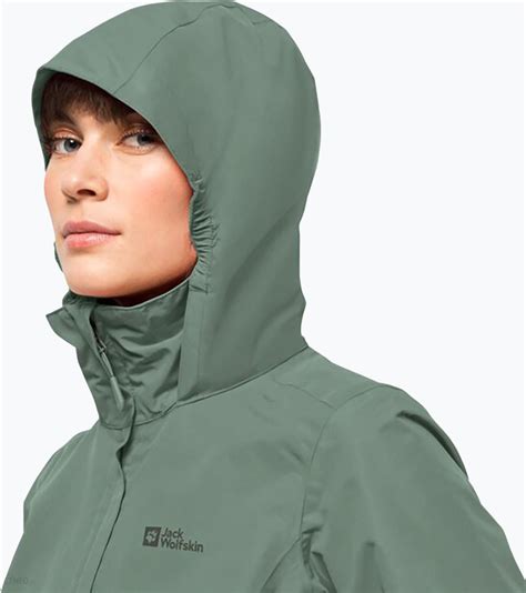 Jack Wolfskin Kurtka Przeciwdeszczowa Damska Stormy Point L Zielona