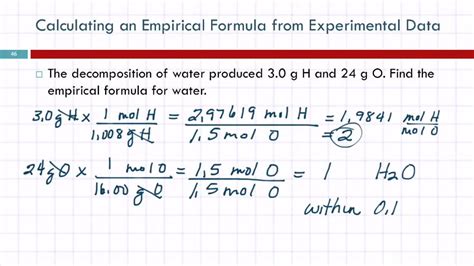 Calculating Empirical Formulas For Compounds Youtube