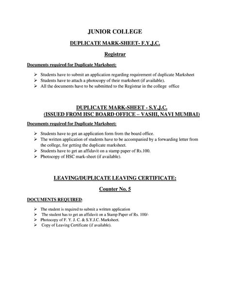 Application For Marksheet Fill Online Printable Fillable Blank