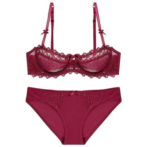 Efgyyf Set For Women Casual Womens Sexy Red Lace Bra Set Summer Thin Collection Underwear Set