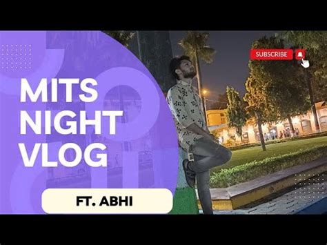 Night View Of MITS GWALIOR CAMPUS MITS Night Vlog College Life