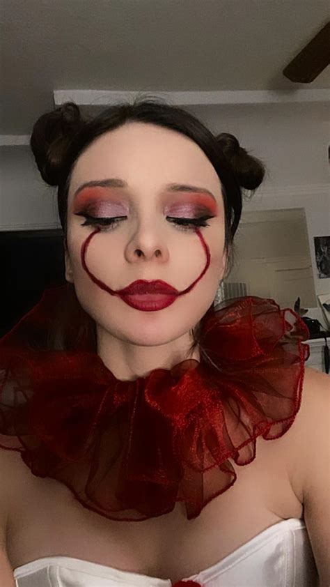 Ready To Float Practicing My Pennywise Makeup Before All Hallows Eve