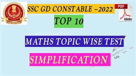 🔴💥best 10 Simplification Ssc Gd Basic To High Level Ssc Gd Revision