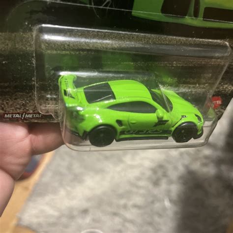 Mavin Hot Wheels Forza Horizon Green Porsche GT RS Real Riders