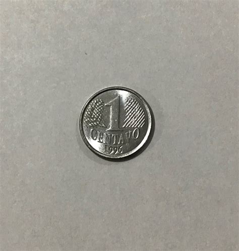 Moeda de 1 Centavo 1996 Flor de Cunho Item Colecionável e Escasso