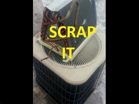 Scrapping A Central Air Conditioner And AC Coil For Cash YouTube