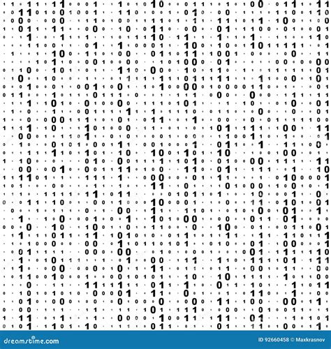 Seamless Binary Code Background Stock Vector Illustration Of Binary