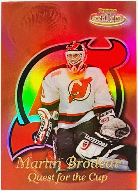 Martin Brodeur 1999 00 Topps Gold Label New Jersey Devils Hockey Quest