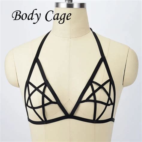 Body Cage Fashion Sexy Harness Pentagram Bra Bondage Lingerie Body