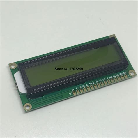 1PCS-LCD1602-LCD-1602-Yellow-Green-Screen-Black-character-LCD-display ...