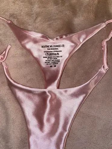 Boutinela Satin Pink Bikini Set Size M Off Retail From Madi