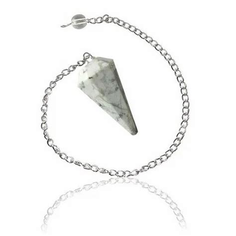 White Howlite Crystal Dowsing Cone Pendulum At Rs 70 Piece In Jaipur