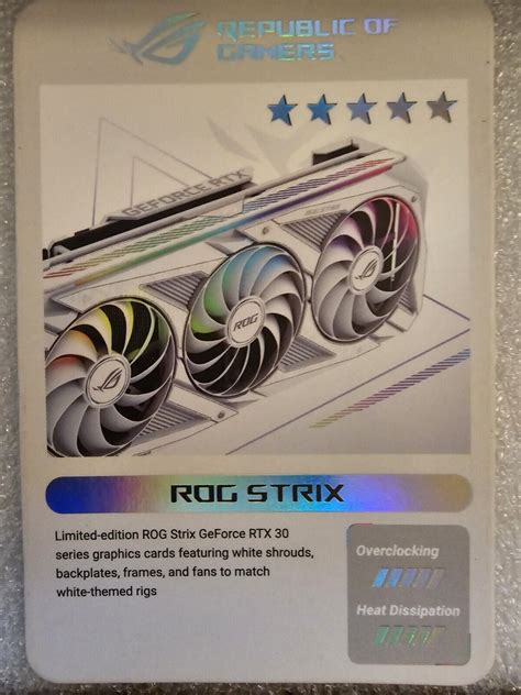 ASUS ROG Strix GeForce RTX 3080 White OC Edition 10GB GDDR6X Graphics