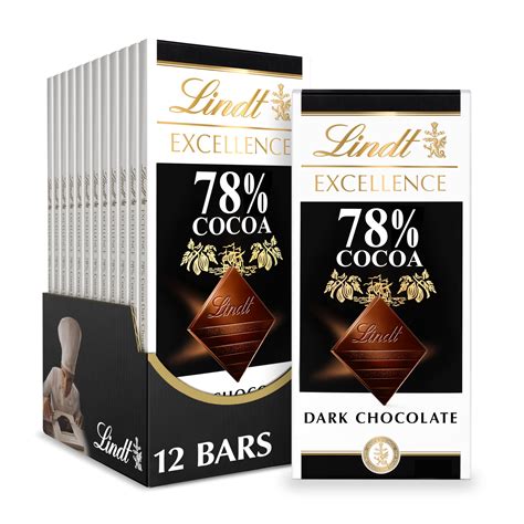 Lindt Excellence Cocoa Dark Chocolate Bar Mothers Day Chocolate