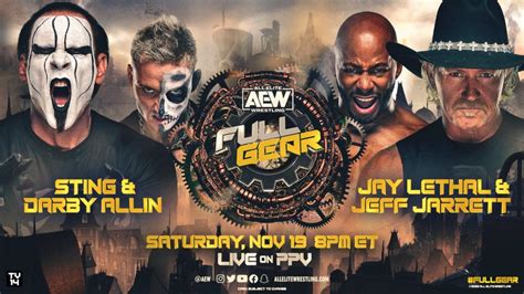 AEW Full Gear Results Jeff Jarrett Jay Lethal Vs Sting Darby