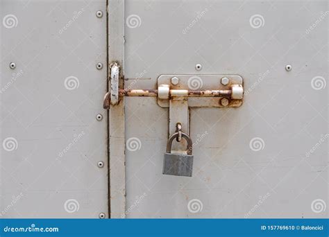 Bolt Lock stock photo. Image of lock, metal, locker - 157769610