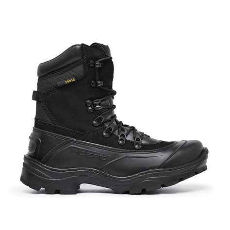 Bota Militar Resistente Tiger Pro Preto Couro Acero Botas