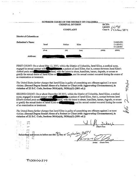 PDF Jared Kline Complaint Affidavit DOKUMEN TIPS