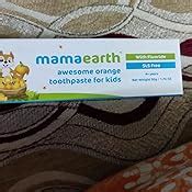 Mamaearth Natural Toothpaste Orange Flavour SLS Free With 750 PPM