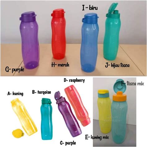 Tupperware Eco Bottle Slim L Aquaslim Botol Liter Shopee Singapore